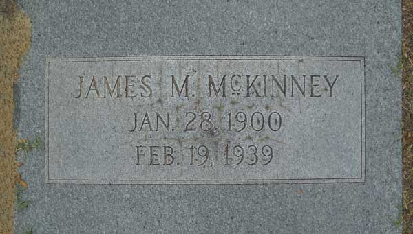 James M. McKinney Gravestone Photo