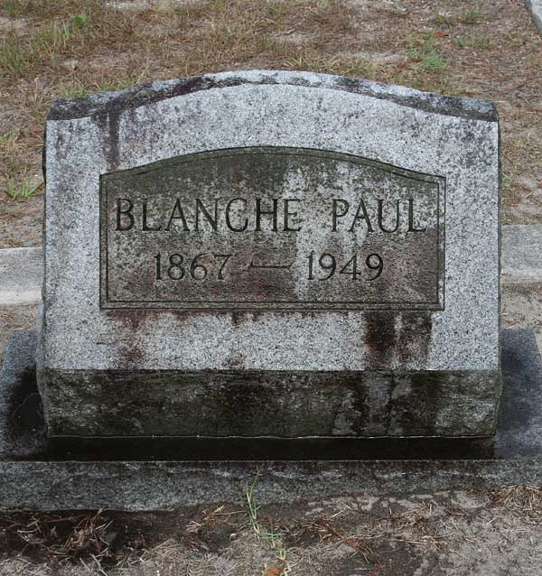 Blanche Paul Gravestone Photo