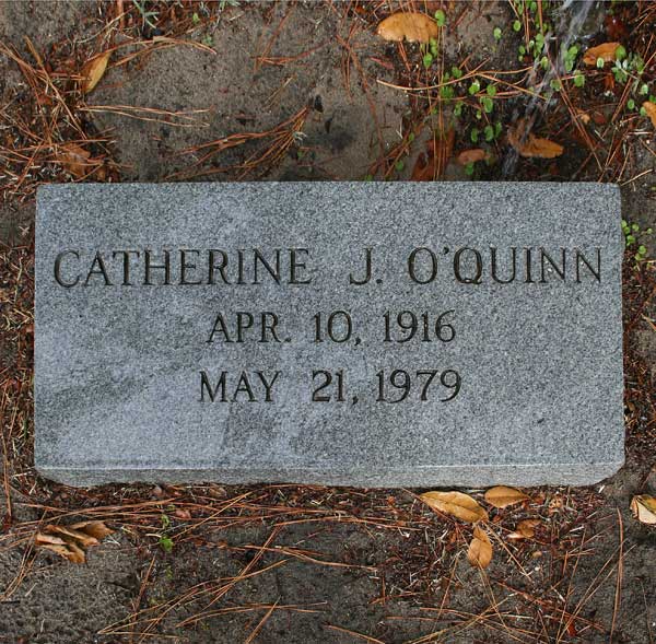 Catherine J. O'Quinn Gravestone Photo