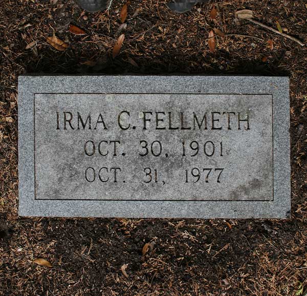 Irma C. Fellmeth Gravestone Photo