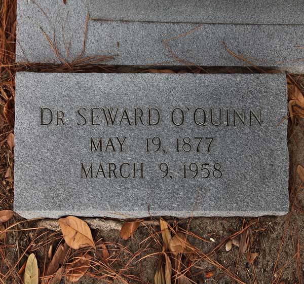 Dr. Seward O'Quinn Gravestone Photo