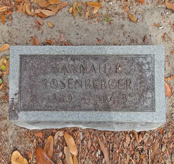 Hannah P. Rosenberger Gravestone Photo