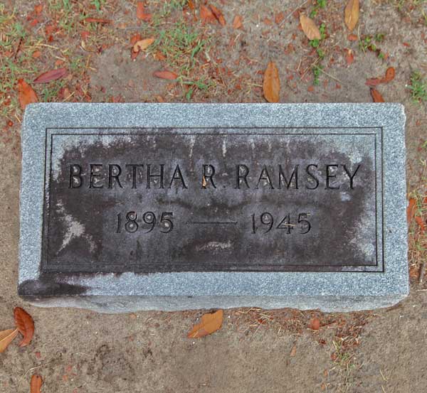 Bertha R. Ramsey Gravestone Photo