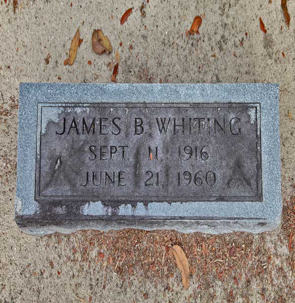 James B. Whiting Gravestone Photo