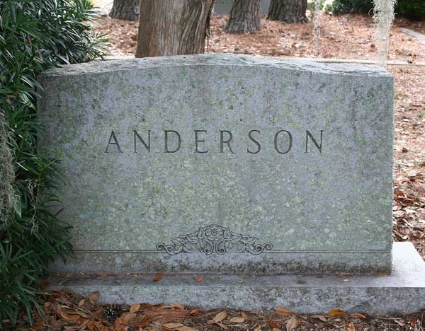  Anderson family Gravestone Photo