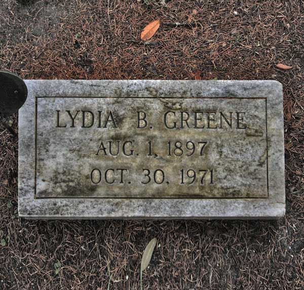 Lydia B. Greene Gravestone Photo
