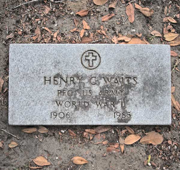 Henry C. Waits Gravestone Photo