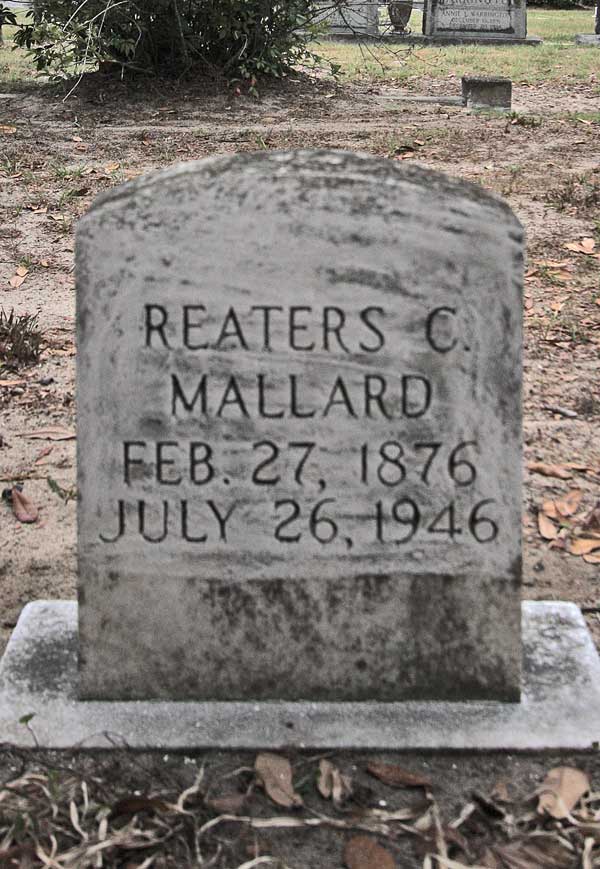 Reaters C. Mallard Gravestone Photo