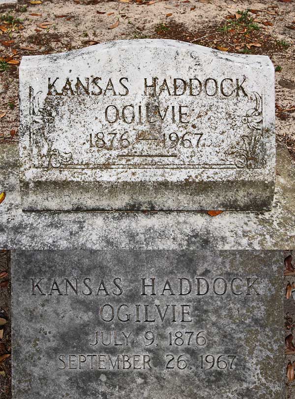 Kansas Haddock Ogilvie Gravestone Photo