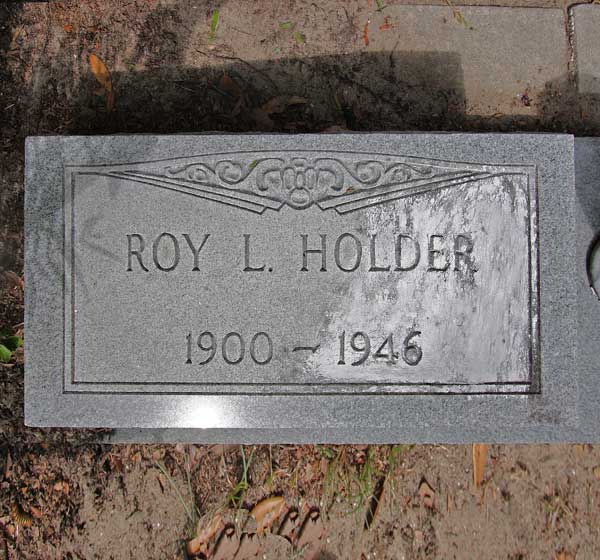 Roy L. Holder Gravestone Photo