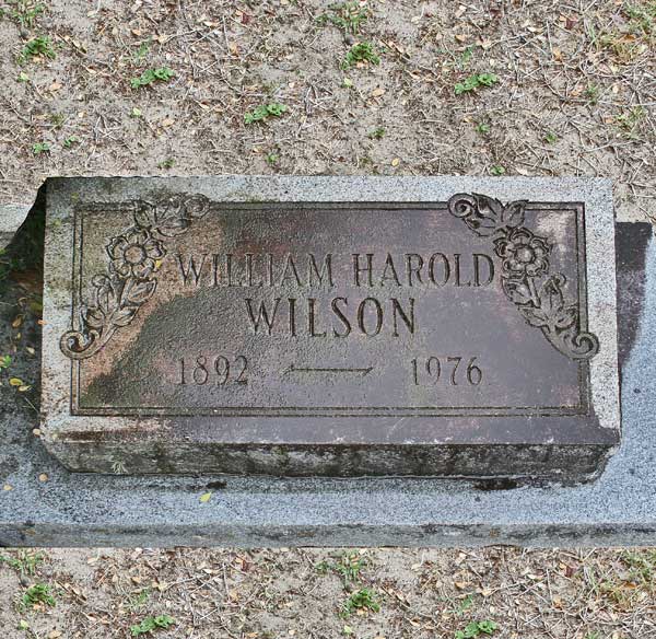 William Harold Wilson Gravestone Photo