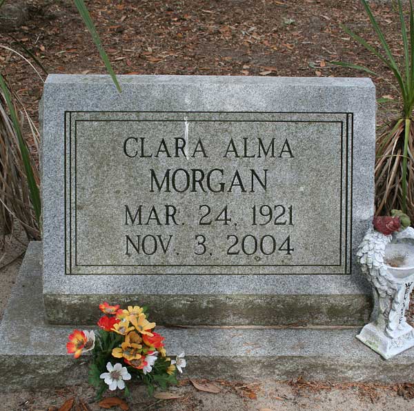 Clara Alma Morgan Gravestone Photo