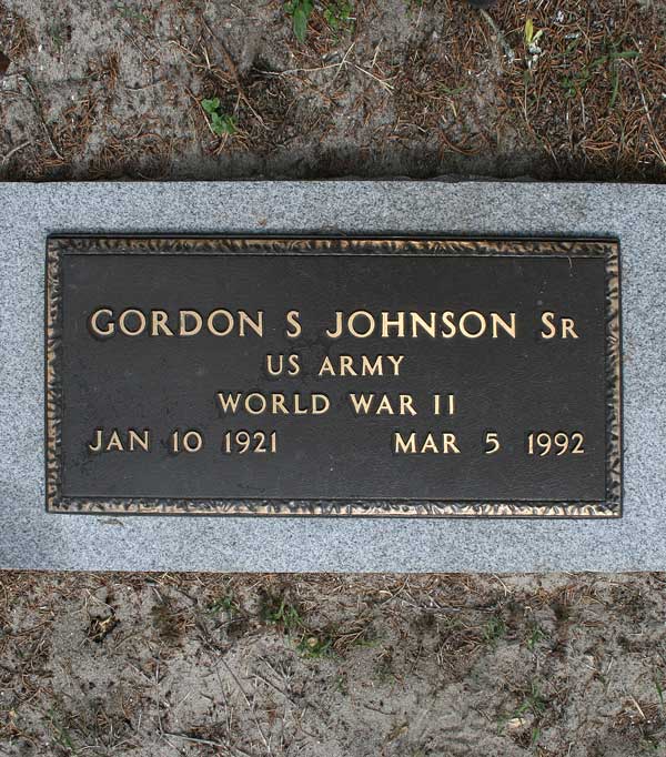 Gordon S. Johnson Gravestone Photo