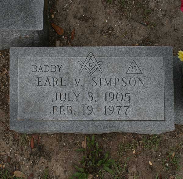Earl V. Simpson Gravestone Photo