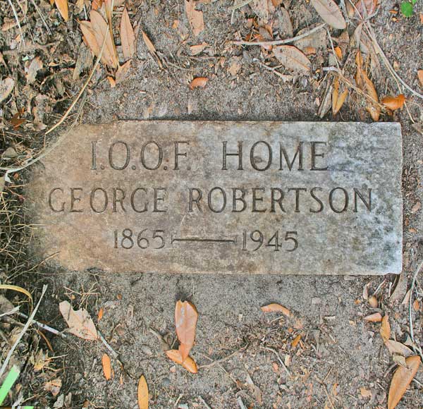 George Robertson Gravestone Photo