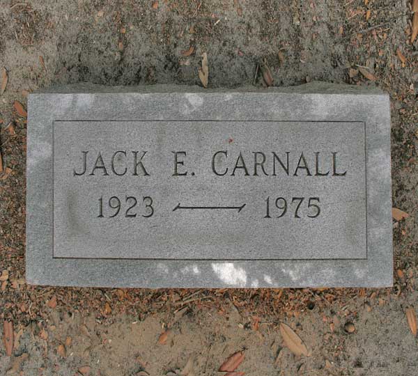 Jack E. Carnall Gravestone Photo