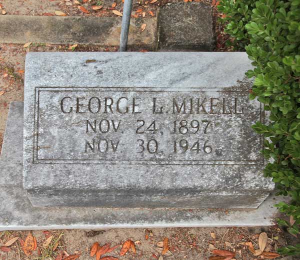 George L. Mikell Gravestone Photo