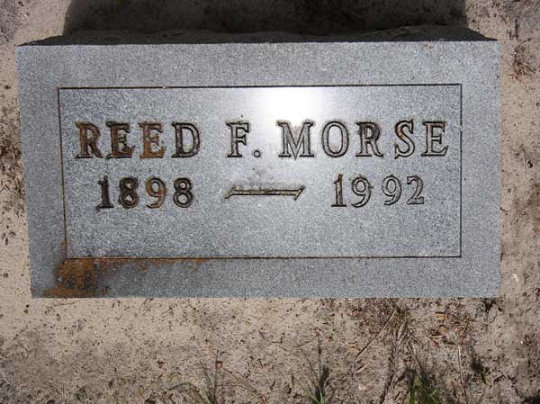 Reed F. Morse Gravestone Photo