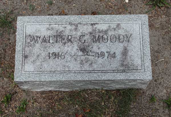 Walter G. Moody Gravestone Photo