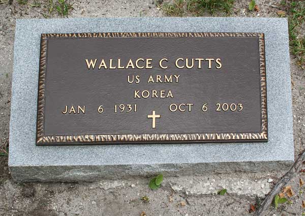 Wallace C. Cutts Gravestone Photo
