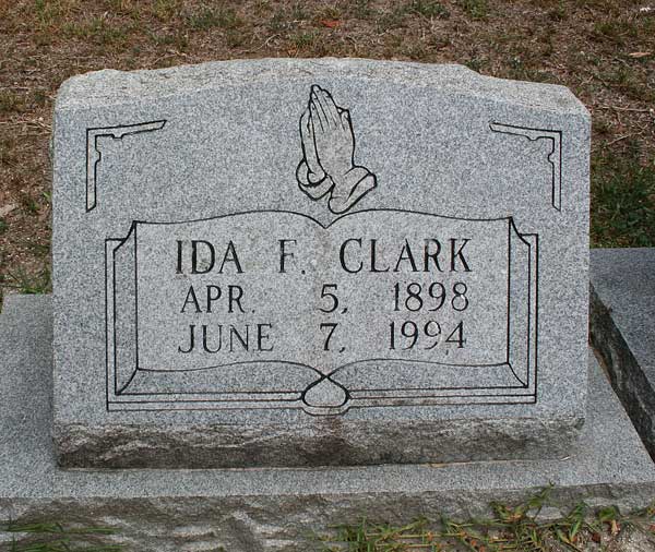 Ida F. Clark Gravestone Photo