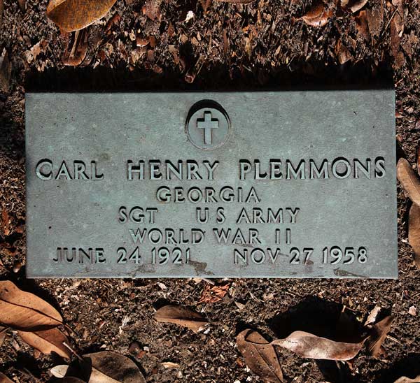 Carl Henry Plemmons Gravestone Photo