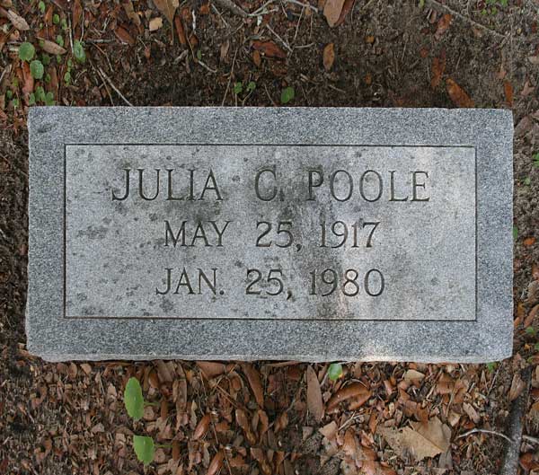 Julia C. Poole Gravestone Photo