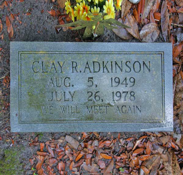 Clay R. Adkinson Gravestone Photo