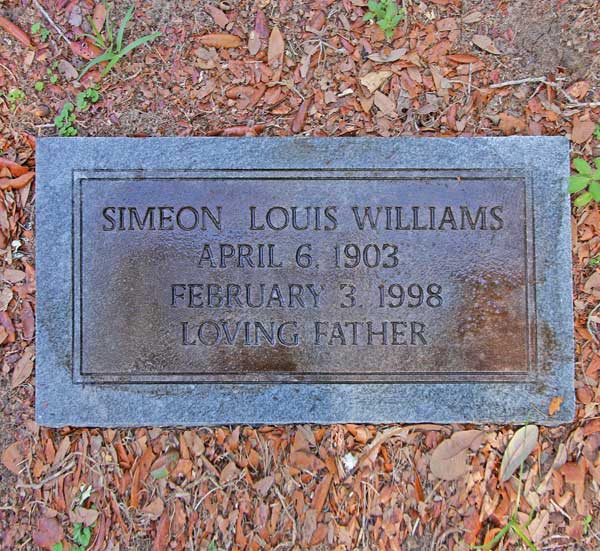 Simeon Louis Williams Gravestone Photo