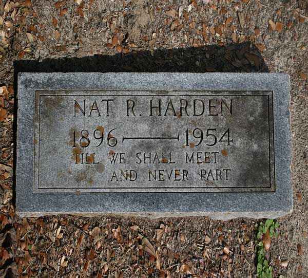 Nat R. Harden Gravestone Photo