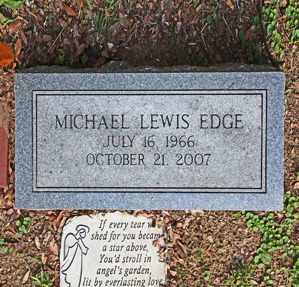 Michael Lewis Edge Gravestone Photo