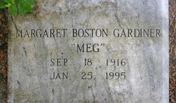 Margaret Boston Gardiner Gravestone Photo