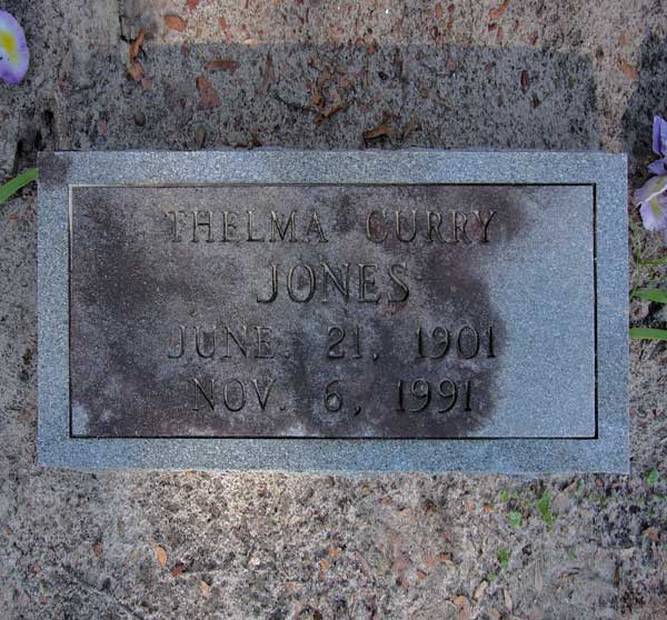 Thelma Curry Jones Gravestone Photo