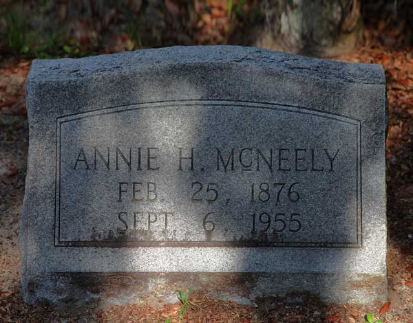 Annie H. McNeely Gravestone Photo