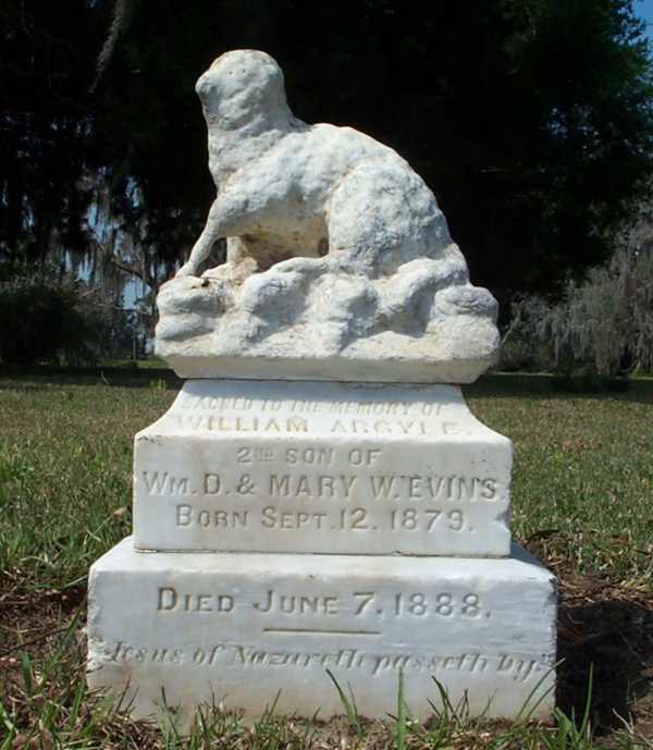 William Argyle Evins Gravestone Photo