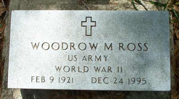 Woodrow M. Ross Gravestone Photo