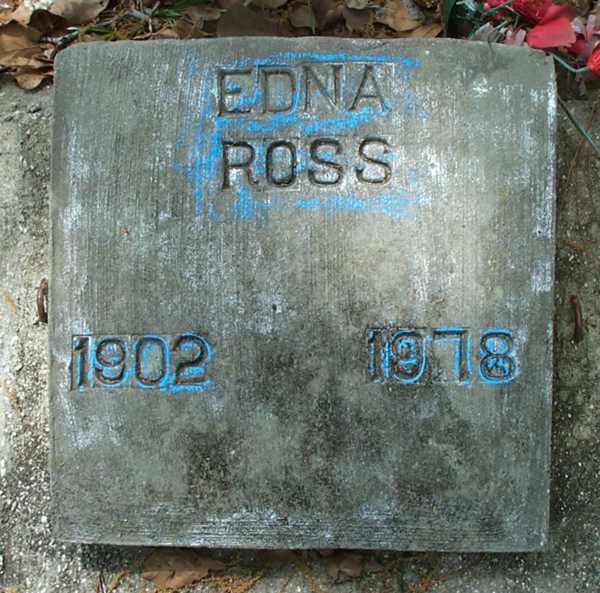 Edna Ross Gravestone Photo