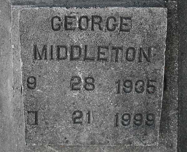 George Middleton Gravestone Photo