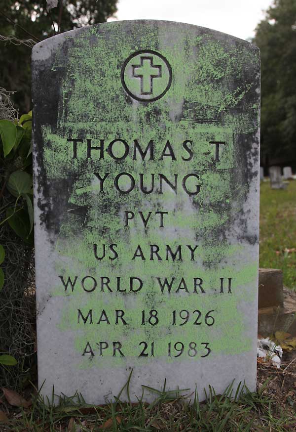 Thomas T. Young Gravestone Photo
