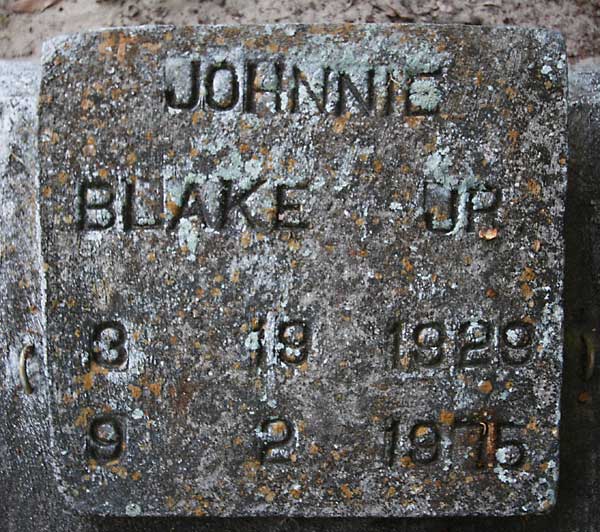 Johnnie Blake Gravestone Photo