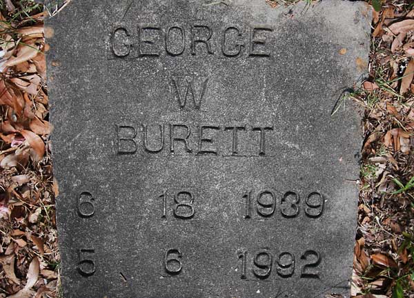 George W. Burett Gravestone Photo