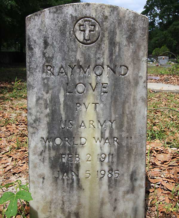 Raymond Love Gravestone Photo