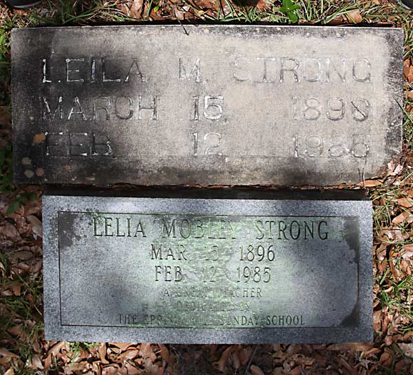 Lelia Mobley Strong Gravestone Photo