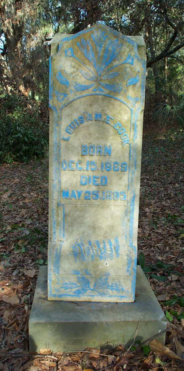 Louisa M.E. Cook Gravestone Photo