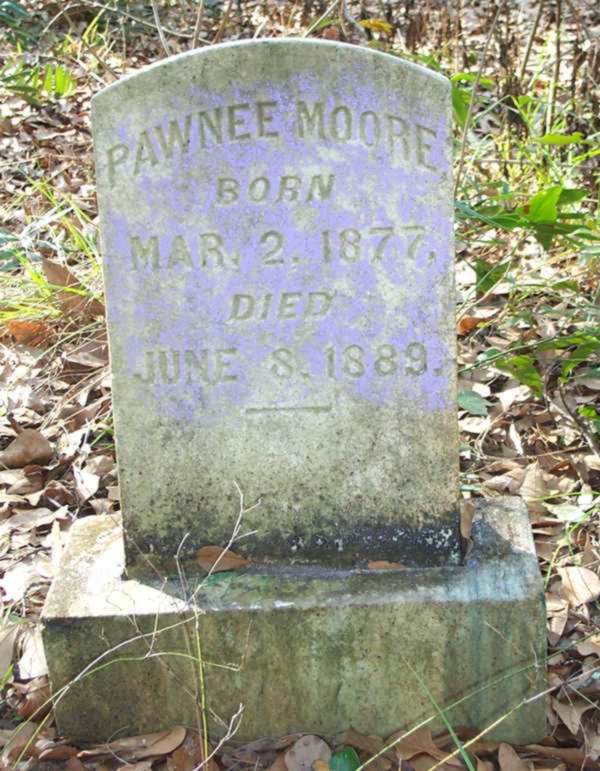 Pawnee Moore Gravestone Photo