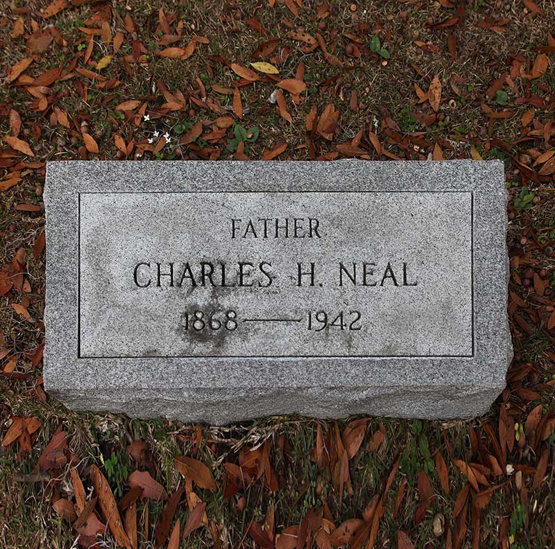 Charles H Neal Gravestone Photo