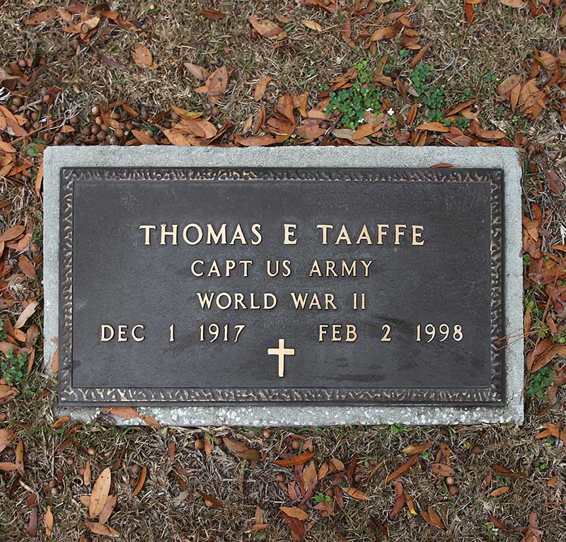 Thomas E Taaffe Gravestone Photo