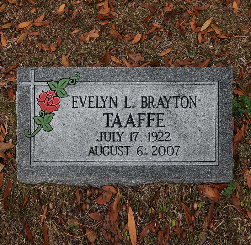 Evelyn L Brayton Taaffe Gravestone Photo