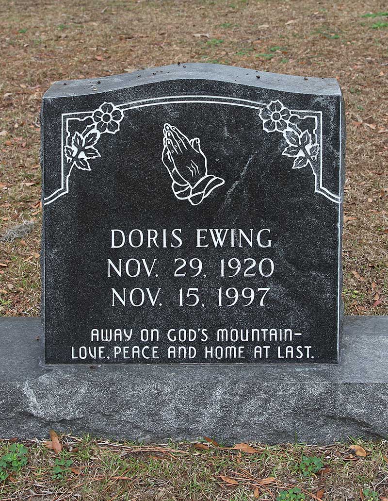 Doris Ewing Gravestone Photo
