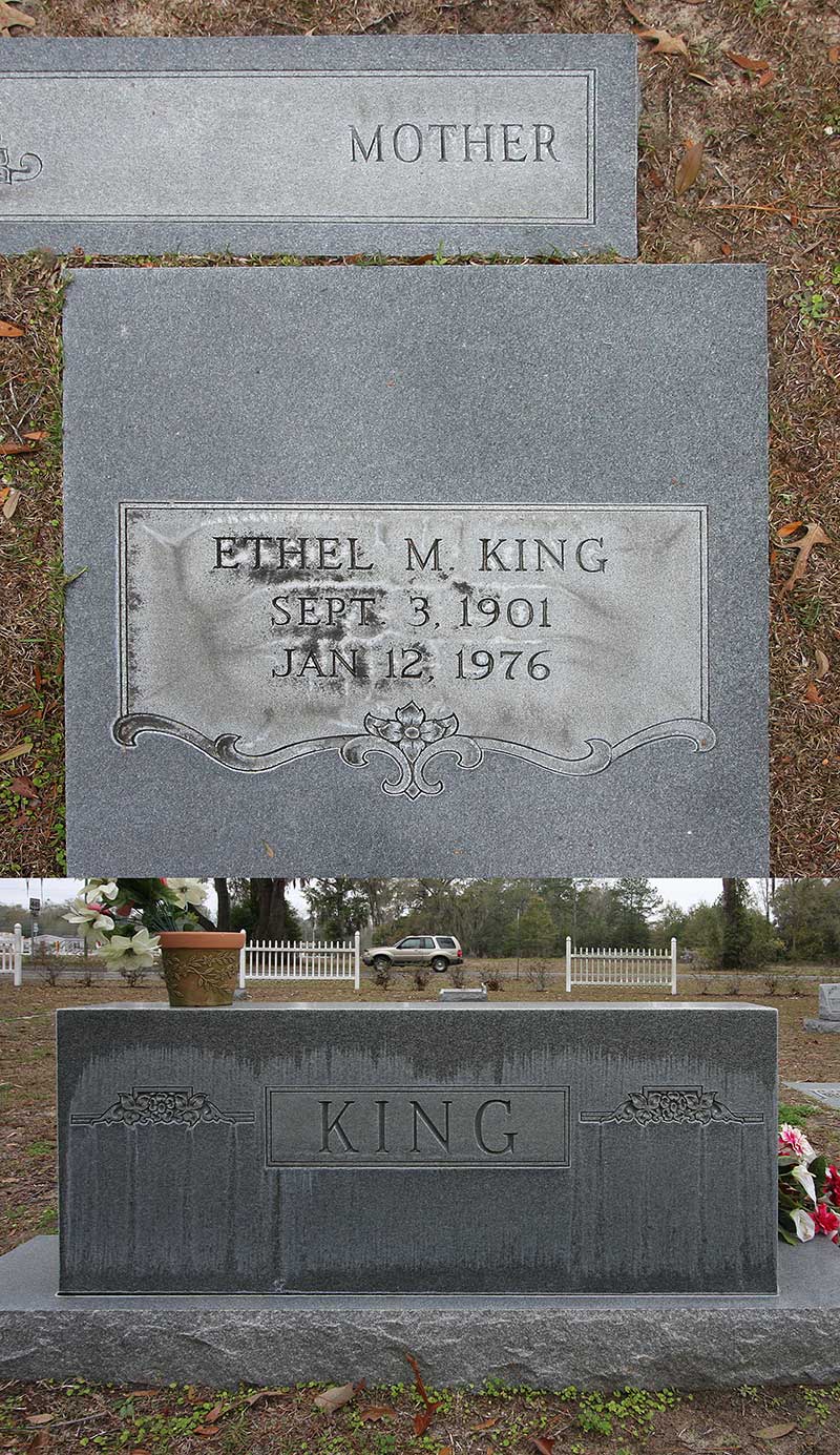 Ethel M King Gravestone Photo